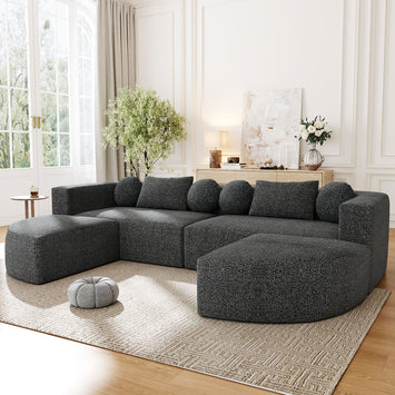 Boneless Couch Modular Sectional Sofa 114.9