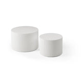 Nesting Table Set of 2, MDF Coffee Table set for Living Room/Leisure Area,Black(Same Sku:W876P252128)