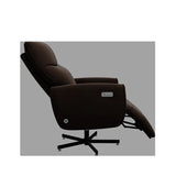 Power Swivel Recliner Chair, Electric Reclining with USB & Type-C Charging, 360° Swivel Velvet Upholstered Accent Chair, for Home Office & Living Room, Easy Assembly,Coffee