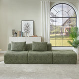 Oversized 3 Seater Compressed Sofa with Chenille Fabric, No Assembly, Space-Saving for Living Room, Apartment