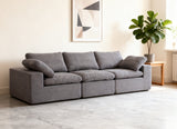 Convertible Sleeper Sofa Bed with Cylindrical Pillow, Corduroy Folding Mattress Couch with Fixed-Shape Frame, Floor Sofa Lounge Couch for Living Room Bedroom Lounge Studio (Grey)