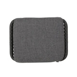 Montana Faux Rattan Outdoor Patio Ottoman with Cushion (Set of 2)