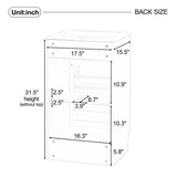 [Video] 18" Bathroom Vanity with Sink, Vanity Cabinet with Door Shelf and Adjustable Shelf, Grey