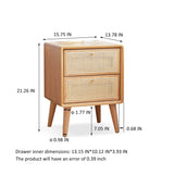 Pure Solid Wood Bedside Cabinet Modern Simple Nightstands North America Oak Bedside Cabinet Nordic Bedroom Solid Oak Storage Cabinet 0.4m