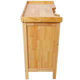 Solid Wood Jewelry Workbench - Wooden Craft Station with Practical Storage Drawers for Jewelry Making