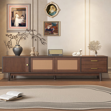 Mid Century Modern TV Stand for 80