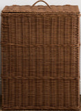Joseph Rectangular Woven Resin Wicker Laundry Hamper - 17.3" x 13.8" x 23.6" - Espresso Brown