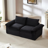 Modern corduroy cloud sofa, can be freely combined and has a comfortable sitting experience, suitable for modern living room furniture in homes, apartments, and offices