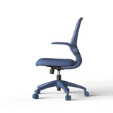 Ergonomic Color Office Chair 500lb (About 226.8kg), Home Office, Mesh Back, Integrated Molded Foam, Comfortable Sitting, Flipping Armrest, Fireproof, Rotating, Lifting Multifunctional Chair (Blue)