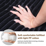 105" L-Shaped Modular Compression Sofa, Plush Upholstery, All-Foam Structure (No Springs), Vacuum-Packed, Space-Saving for Living Room, Bedroom, Apartment  (Left Chaise)