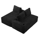 104 Inch Cloud Sectional Couch,Modern Modular Sectional Sofa with Deep Seat,Corduroy Boneless Couches with L-Shape Chaise for Living Room Bedroom,No Assembly Required