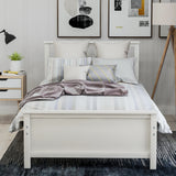 Twin Size Wood Platform Bed with Headboard,Footboard and Wood Slat Support, Walnut