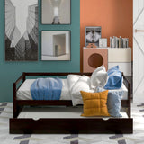 Daybed with Trundle Frame Set, Twin Size, Gray