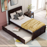 Platform Storage Bed, 2 drawers with wheels, Twin Size Frame, Gray