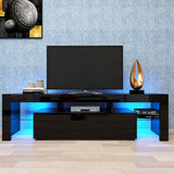 Entertainment TV Stand, Large TV Stand TV Base Stand with LED Light TV Cabinet.