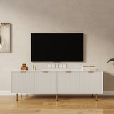 Entertainment TV Stand, Large TV Stand TV Base Stand with LED Light TV Cabinet.