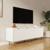 Entertainment TV Stand, Large TV Stand TV Base Stand with LED Light TV Cabinet.