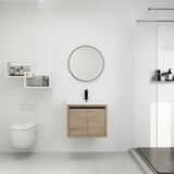 Bathroom Cabinet With Sink,Soft Close Doors,Float Mounting Design,24 Inch For Small Bathroom,24x18(KD-Packing),W128650530