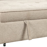 104.5" Modern L-Shape 3 Seat Reversible Sectional Couch, Pull Out Sleeper Sofa with Storage Chaise and 2 Stools for Living Room Furniture Set,Knox Charcoal (old sku:SG000431AAA)