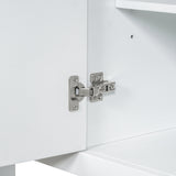 36" Bathroom Vanity with Sink, One Cabinet and Three Drawers, Solid Wood and MDF Board, White (Old Sku:SY999505AAK-6)