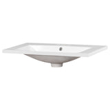 30" Single Bathroom Basin Sink, Vanity Top Only, 3-Faucet Holes, Resin (REPLACE WF305076AAK)