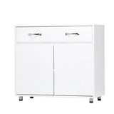 Two door Side Table-White