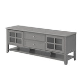 TV Stand for TVs up to 60'', Entertainment Center with Multifunctional Storage Space, TV Cabinet with Modern Design, Media Console for Living Room, Bedroom