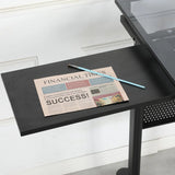 hand crank adjustable drafting table drawing desk with 2 metal drawers (BLACK)WITH STOOL