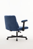 Modern Linen Blue Criss Cross Armrest Office Chair - Product Details