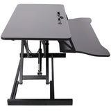 Adjustable Height Standing Laptop Desk,Adjustable Sit to Stand Up Workstation  with Keyboard Tray,Black
