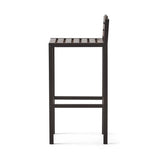 Milos Outdoor Acacia Wood Barstool (Set of 2)