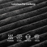 108-inch high-resilience boneless sponge sofa with 30 density, double-layer cloud-like cushions, multiple combination options, no installation required / Black