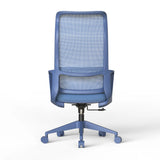 Ergonomic Colorful Office Chair 500lb (About 226.8kg) Home Office Mesh Breathable High Back, With Adjustable Lumbar Support Computer Chair, Integrated Molded Foam Seat Cushion, Fireproof (Blue)