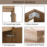 Soft Close Doors Bathroom Vanity With Sink,16 Inch  For Small Bathroom