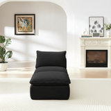 Modern corduroy cloud sofa, can be freely combined and has a comfortable sitting experience, suitable for modern living room furniture in homes, apartments, and offices
