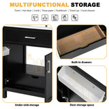 30-Inch  Bathroom Vanity with Ceramic Sink and Ample Storage - The Perfect Choice for Small Bathrooms