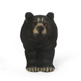 MGO BEAR BENCH, Concrete Outdoor Bench, Outdoor Bench, Matte Black + Black
