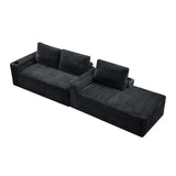 104 Inch Cloud Sectional Couch,Modern Modular Sectional Sofa with Deep Seat,Corduroy Boneless Couches with L-Shape Chaise for Living Room Bedroom,No Assembly Required