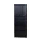 L-Shaped Corner Computer Desk  for Home Office or Study desk, Study Modern Style Table with Drawers, Bookshelf & Hutch, 2-in-1 L-Shaped Design, Large Working Space,black