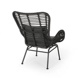 Tapscott Wicker Patio Chair with Cushions (Set of 2)