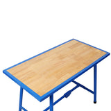 Foldable Work Bench,Workshop Tool Bench,Packing Table Mounting Table Assembly Table,660Lbs Load Capacity,for Workshop, Garage,Blue