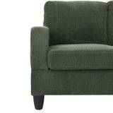 Savannah Modular Corduroy Sectional Sofa with Ottoman
