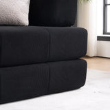 Folding Sofa Bed, 78.5" Convertible Couch Bed with 2 Pillows, Fold Out Couch, Foam Spring Floor Mattress, Futon Couch for Living Room, Office, Apartment