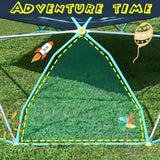 12ft Geometric Dome Climber Play Center, Kids Climbing Dome Tower with Hammock, Rust & UV Resistant Steel Supporting 1000 LBS