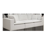 108.3*39.4"Modular sectional sofa seat,Upholstered compressed couch for living room,Bedroom,Apartment,No assembly required,3PC free combination,Plush corduroy fabric,WHITE