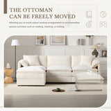 [VIDEO]103" Chenille Modular Sectional Sofa with Deep and Wide Seat,L Shaped Cloud Couch Set with Double Cushions,4 Seat Sofa with Movable Ottoman,Oversized Indoor Furniture for Living Room&Apartment