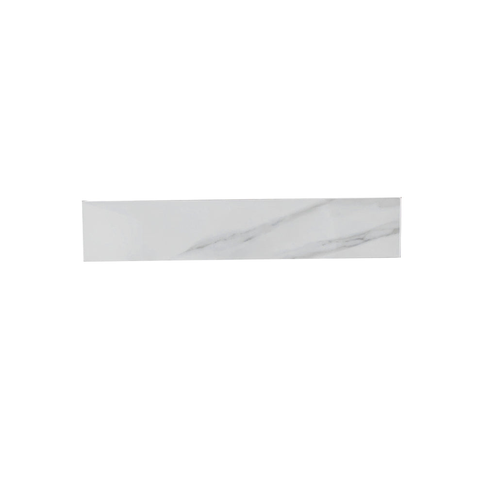 22 Inch Sidesplash , Bathroom Vanity Top with Backsplash ,4" Height Backsplash, for Vanity Top, Carrara white with veins