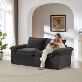 Modern corduroy cloud sofa, can be freely combined and has a comfortable sitting experience, suitable for modern living room furniture in homes, apartments, and offices