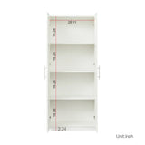 Pantry Cabinet, Kitchen Pantry Storage Cabinets with 2 Door and 3  Shelves, White Pantry Storage Cabinet, Cupboard for Kitchen, Dining Room and Living Room.
