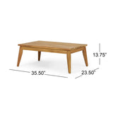 Outdoor 4-Piece Acacia Wood Chat Set with Rope, 1 loveseat and 2 club chairs Acacia Wood Conversation Sofa and 1 Table Set with Water Resistant Cushions, Teak Finished for Outdoor